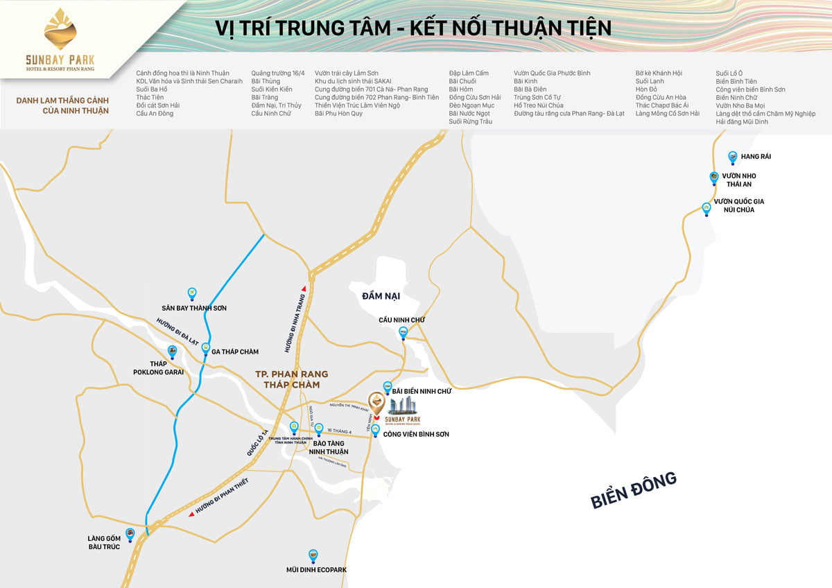 Tiện ích liên kết vùng của Dự án Sunbay Park Phan Rang