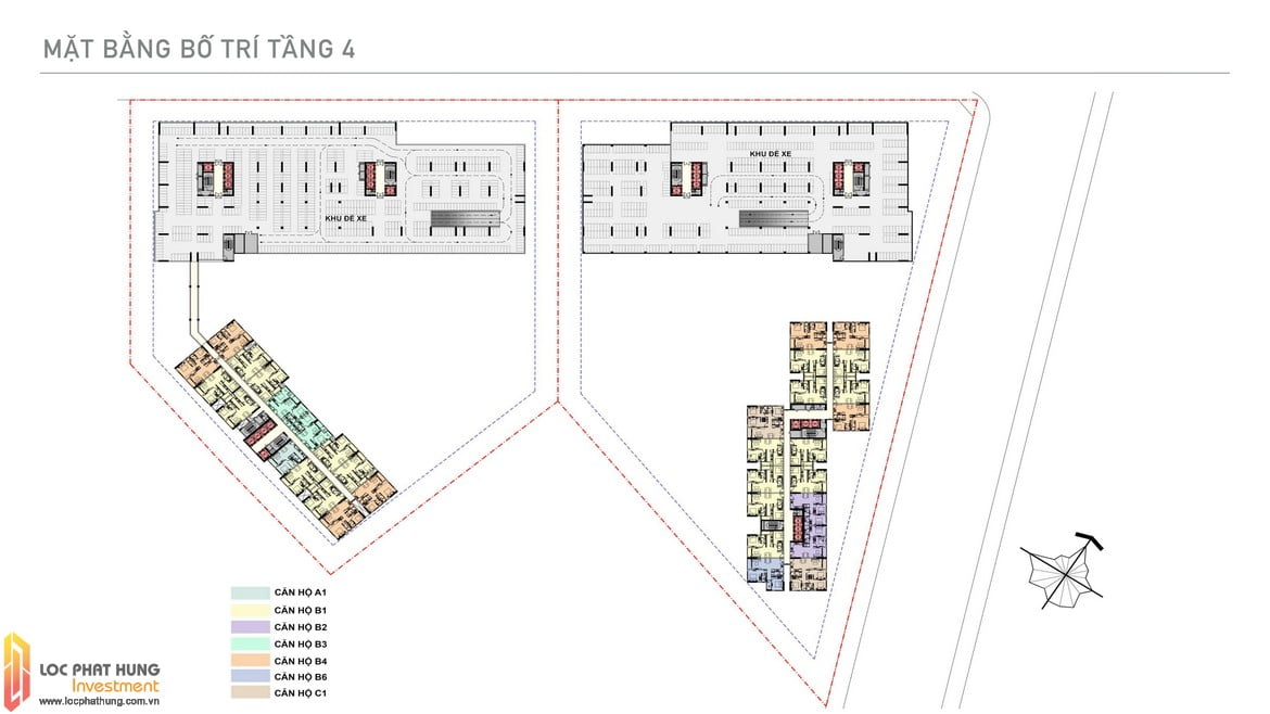 Mặt bằng Tầng 4 Aio City