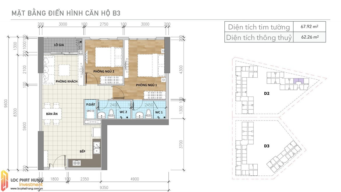 Thiết kế căn B3 Aio Bình Tân