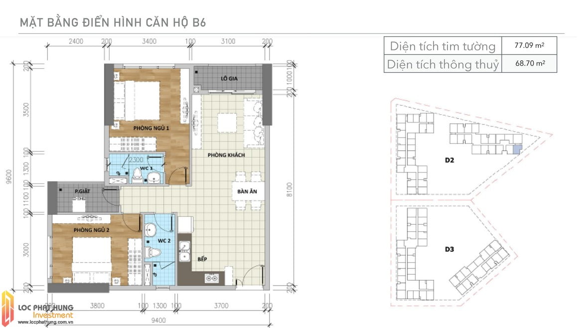 Thiết kế căn B6 Aio Bình Tân