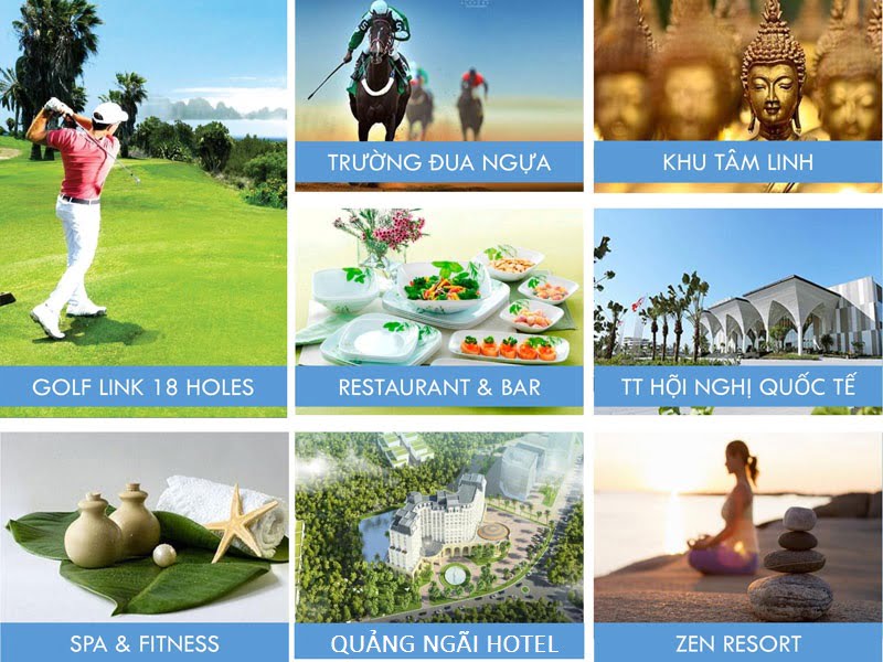 Tiện ích nội khu của Dự án FLC Quảng Ngãi Beach & Golf Resort