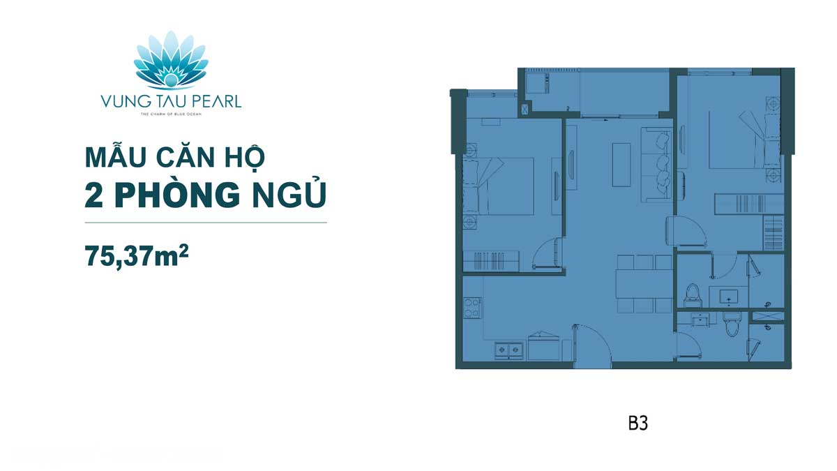 Thiết kế Căn hộ B3 Vũng Tàu Pearl