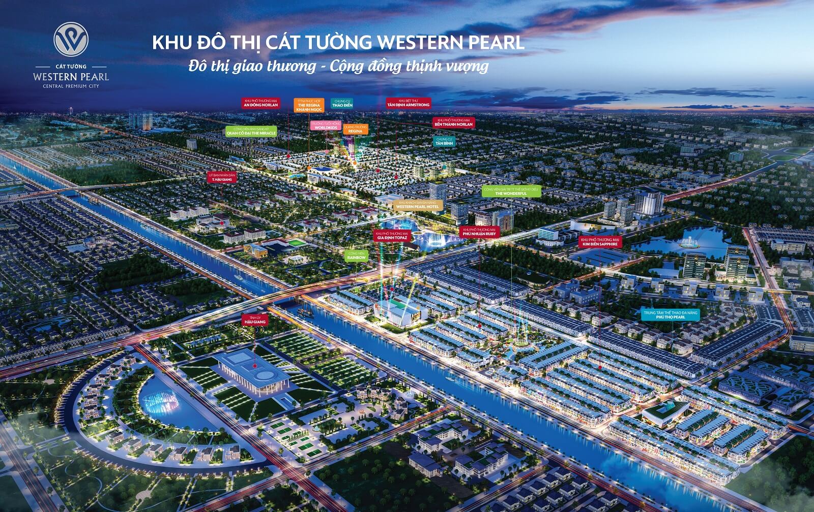 Phối cảnh Western Pearl Hậu Giang