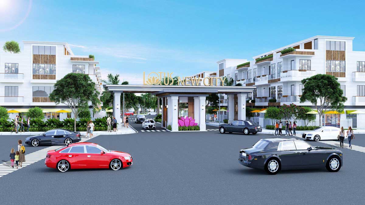 Phối cảnh Dự án Lotus New City Cần Đước Long An