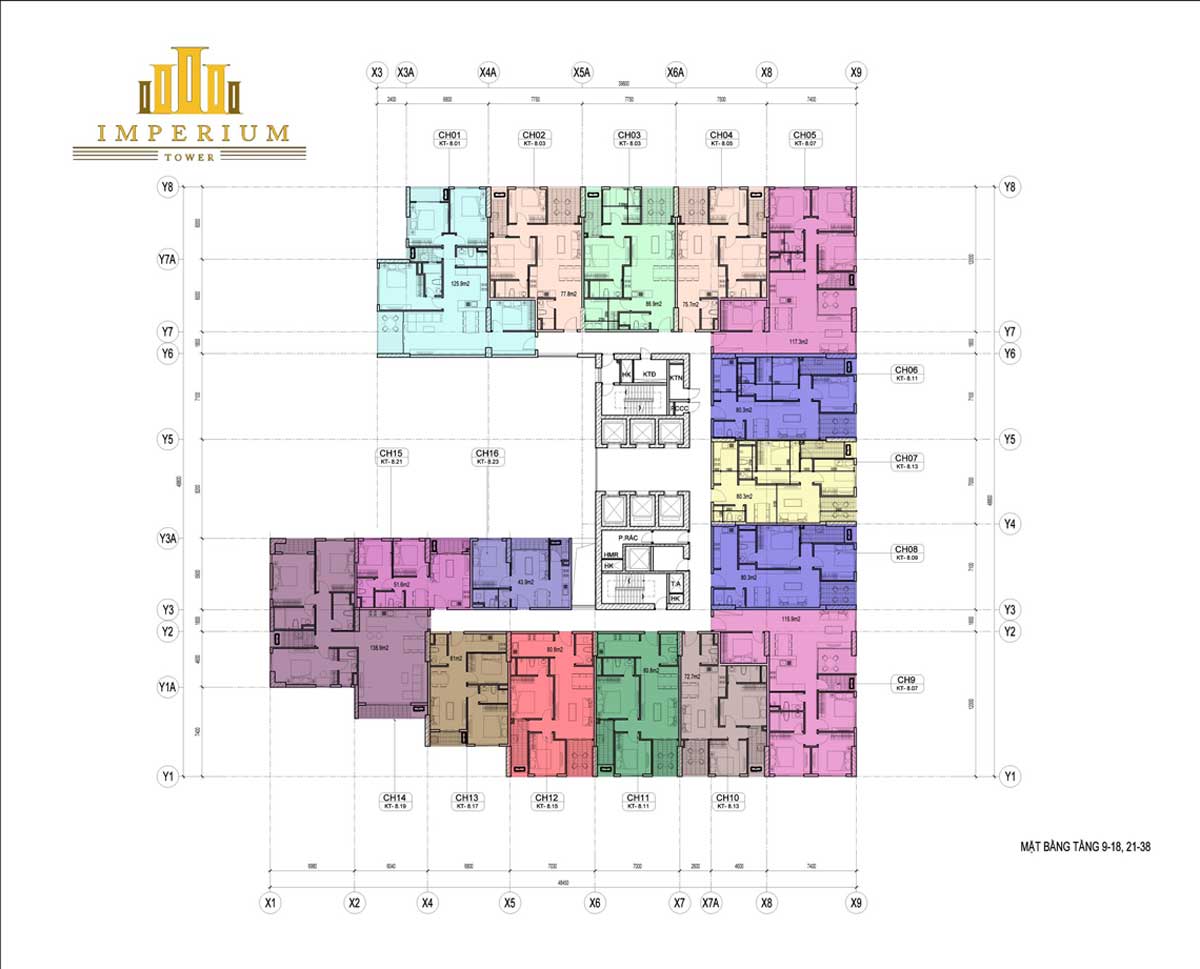 Mặt bằng chi tiết dự án căn hộ chung cư Imperium Town Nha Trang 