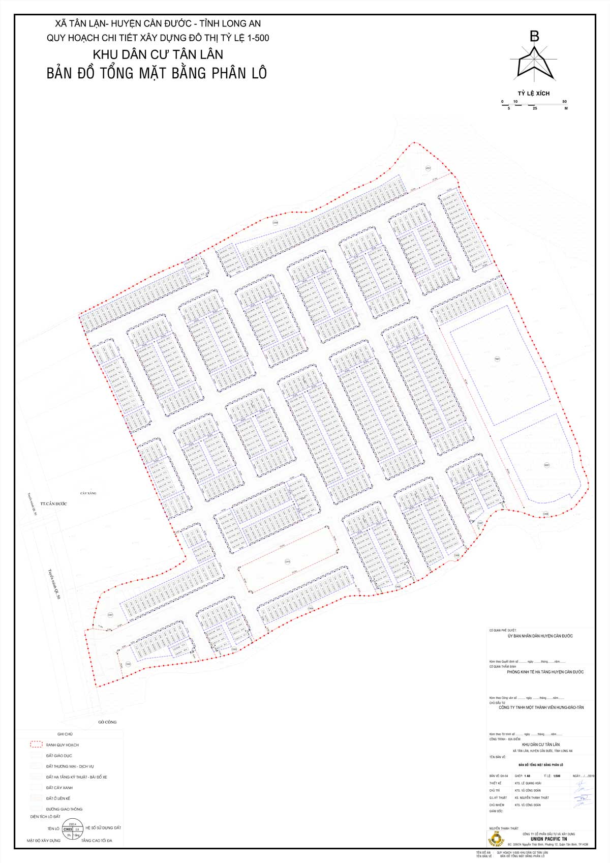 Bản quy hoạch chi tiết 1/500 Dự án Khu dân cư Tân Lân