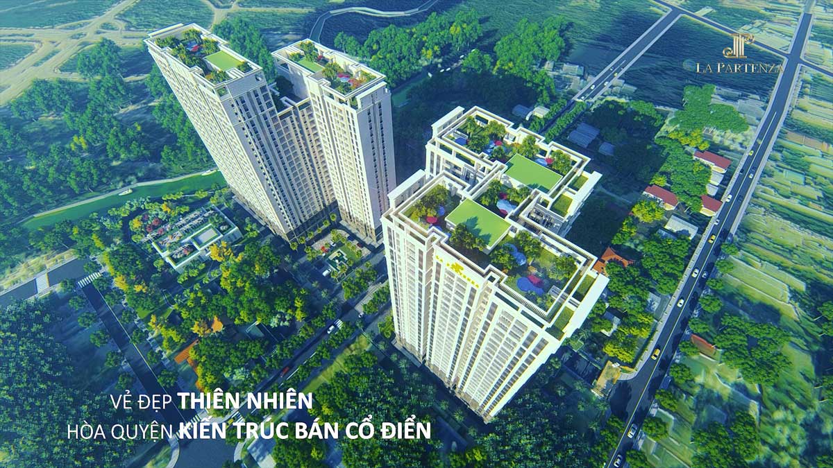 Phối cảnh Dự án La Partenza từ trên cao