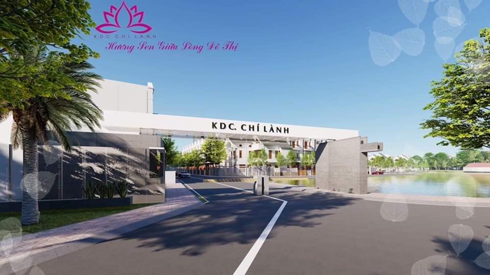 Cổng chào dự án kdc chí lành ninh thuận