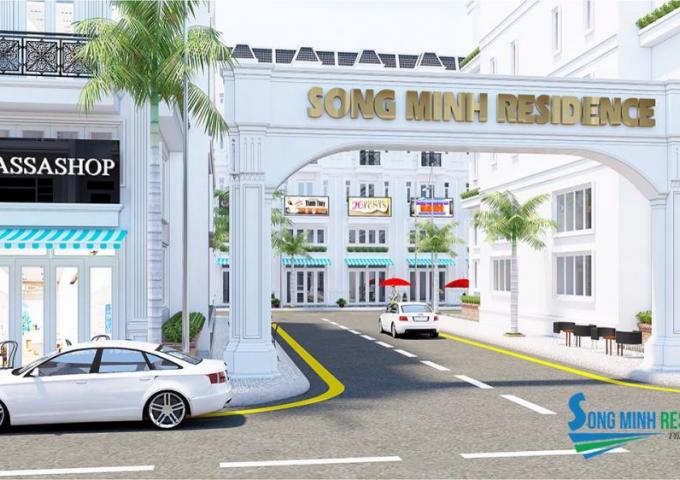 cổng chào dự án nhà phố song minh residence Quận 12