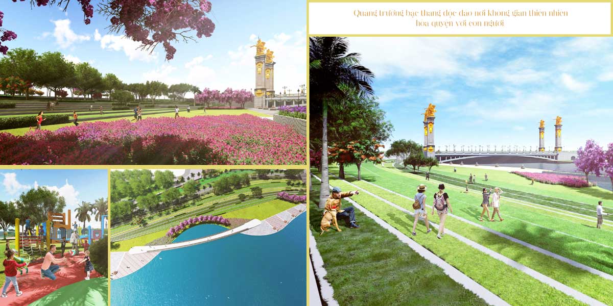 Quảng trường Bậc thang Royal Star Lake Đồng Xoài Bình Phước