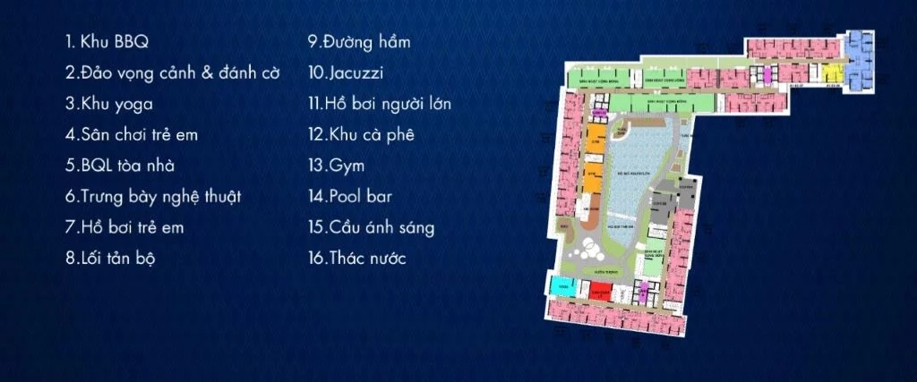 Hệ thống tiện ích tại dự án the rivana của chủ đầu tư đạt phước