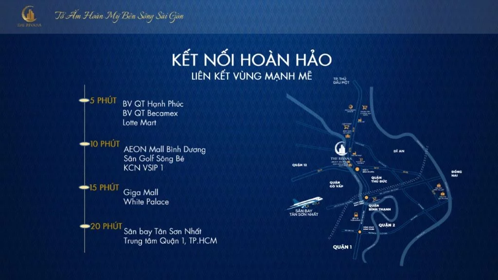 Khả năng kết nối khu vực thuận lợi của The Rivana nhờ giao thông phát triển