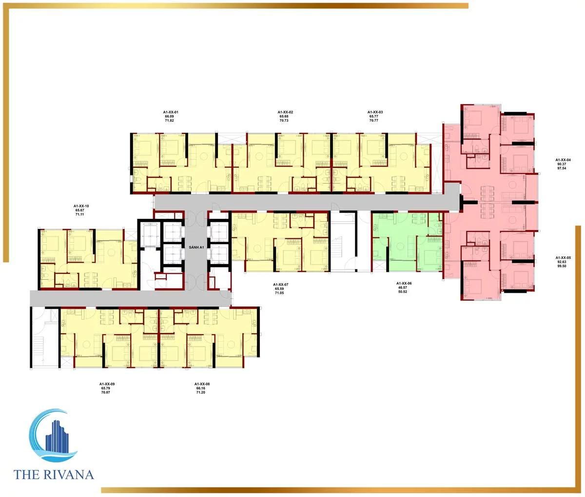 Mặt bằng Block A1