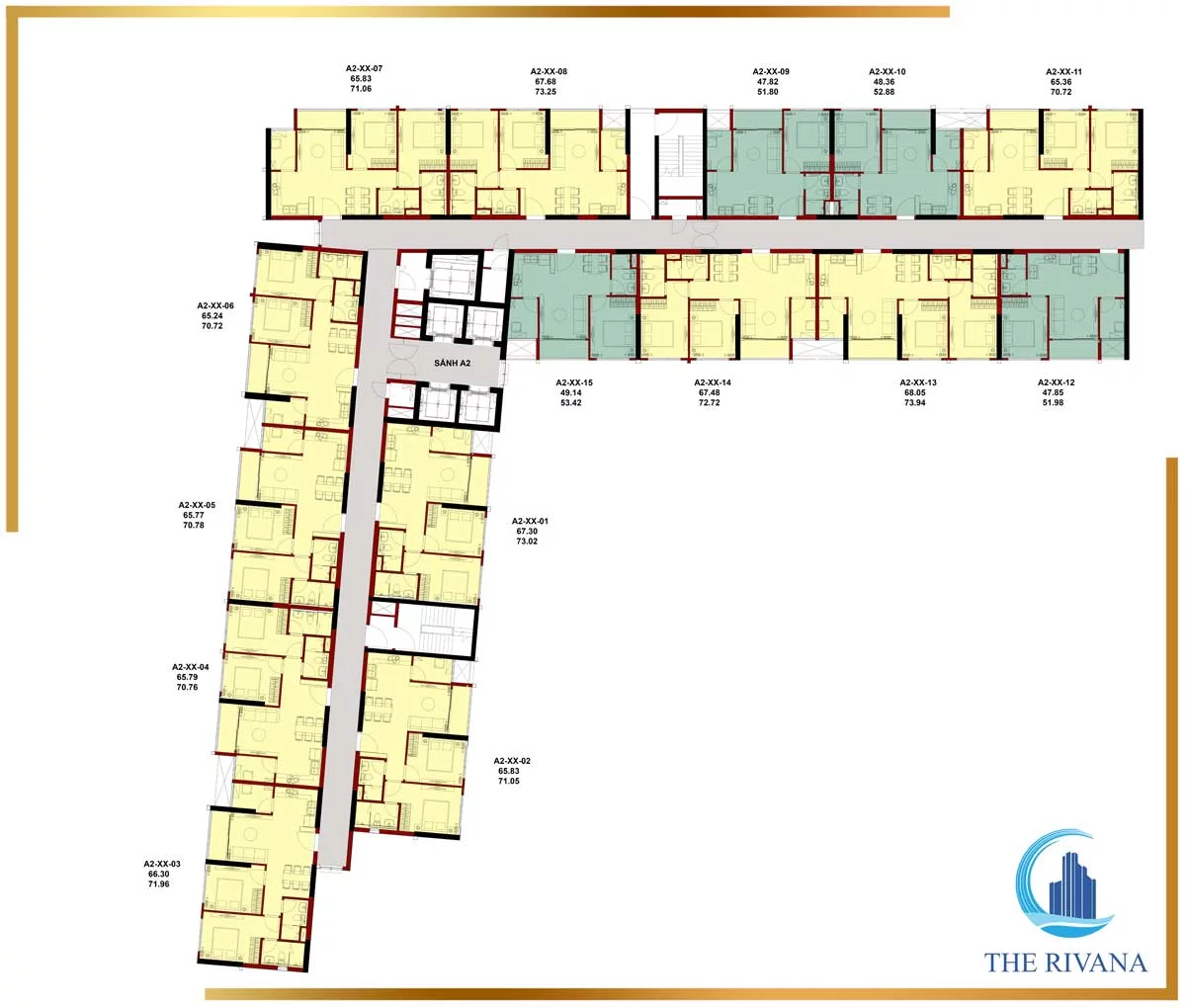 Mặt bằng Block A2