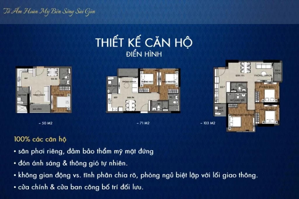 Thiết kế căn hộ điển hình dự án the rivana