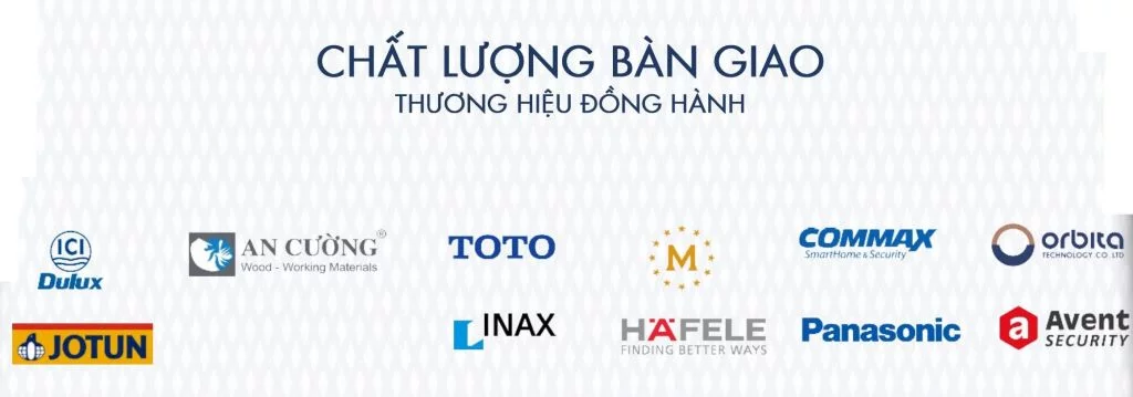 Thương hiệu vật liệu bàn giao căn hộ rivana thuận an