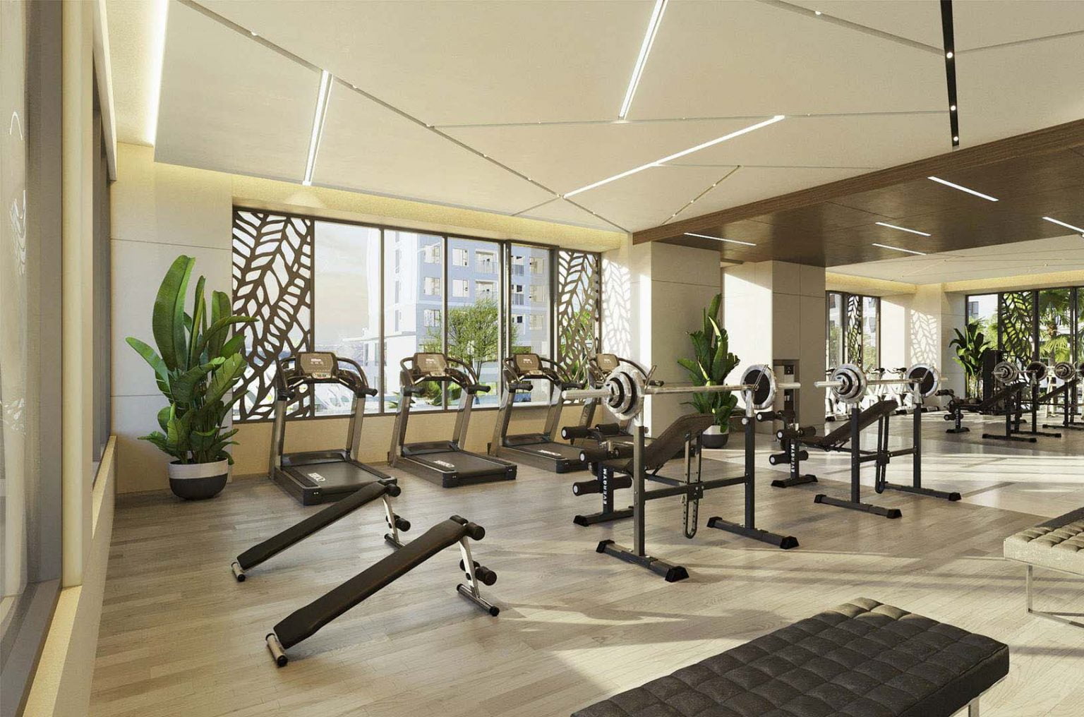 Tiện ích phòng gym astral city phát đạt